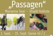 Holzwerkstatt in Frankelbach: Szene 43/ 2, Marianne Seyl-Ehalill Halliste – Eröffnung