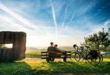 Wegweiser im Radlerparadies Pfalz