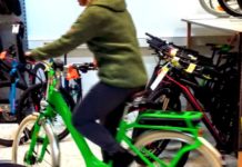 Wo ist das giftgrüne Pedelec?