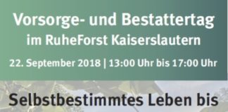 Vorsorge-und Bestattertag im Ruheforst am 22. September