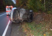 Nicht angepasste Geschwindigkeit führt zu Unfall