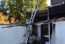 Brand einer Terrassenmarkise