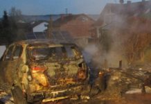 Carport und Auto abgebrannt
