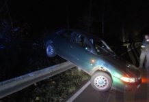 Unfall: 70 Meter auf der Schutzplanke entlang gerutscht