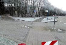 Zu hohes Tempo auf frostigen Straßen