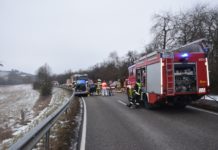 Frontalzusammenstoß im Gegenverkehr