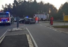 Rettungshubschrauber im Einsatz – Fahrzeugführer eingeklemmt