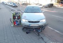 Unfall mit E-Bike und Kinder-Fahrradanhänger