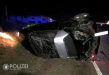 Bei Überschlag glimpflich davongekommen