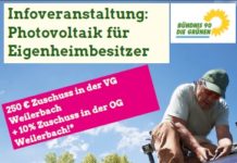 Infoveranstaltung: Photovoltaik für Eigenheimbesitzer