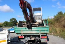 A63/Kaiserslautern, Ladung nicht gesichert – Weiterfahrt untersagt