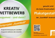 Kreativwettbewerb „Kaugummi – und dann?“ – Stadtbildpflege sucht Plakat-Motiv für GumWall