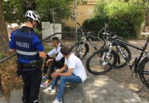 Fahrradstreife im Einsatz