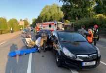 Unfall: Verletzter Motorradfahrer und Stau in der Innenstadt