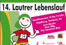 14. Lautrer Lebenslauf am 15. September 2019 im Schulzentrum Süd mit Familienprogramm und Live-Musik