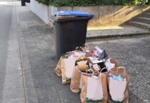 Übervolle Abfallbehälter und Beistellungen nehmen zu