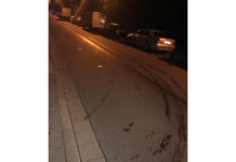 Stadionstraße – Kantstraße: Mit dem Auto die Treppe herunter!