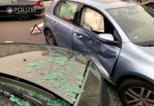 Ampel missachtet und in die Seite gekracht