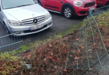 Vom Bremspedal abgerutscht