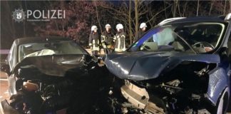 Frontalzusammenstoß auf der B37