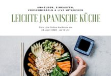 Erster Livestream Online Kochkurs aus der Volkshochschule – „Leichte japanische Küche“!