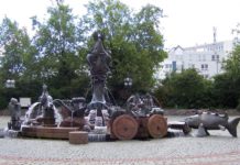 Brunnen werden eingeschaltet