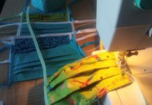 Näh- und Werkstübchen von „Nils – Wohnen im Quartier“ im Goetheviertel näht Mundbedeckung