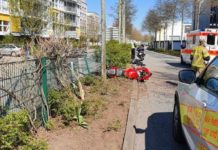 Schwerer Motorradunfall im Stadtgebiet