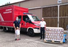 Swif spendet knapp 1400 Liter Desinfektionsmittel