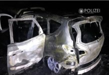 Auto entwendet und in Brand gesetzt