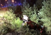 Verkehrsunfall mit schwerverletzter Person – Polizeihubschrauber mit Wärmebildkamera im Einsatz