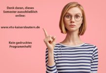 Kein gedrucktes Programmheft – Die VHS ist Corona Safety