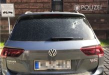 Autos mutwillig beschädigt