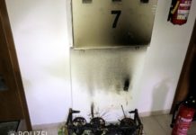 8-jähriges Kind hat einen Brand im Treppenhaus entdeckt