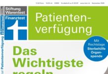 Info Stiftung Warentest: Finanztest Spezial – Die Patientenverfügung