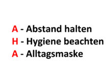 AHA-Regeln beachten – Schützen Sie weiterhin sich selbst und andere