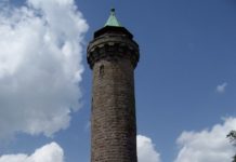 Waldbrand unterhalb des Humbergturms