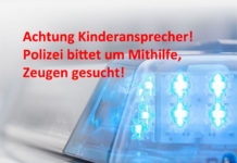 Wer kann Hinweise zu einem Kinderansprecher geben?