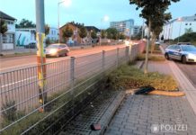 Lkw streift Laterne und fährt weiter – Zeugen gesucht!