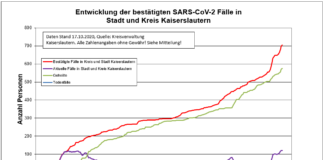 Coronavirus Zahlen in Kl: 704 Indexfälle in Stadt und Landkreis, 576 genesenen Personen, 17.10.