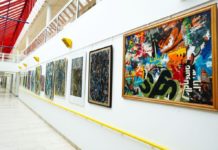 Schwungvoller Ausdruck von purer Lebensfreude