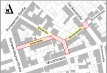 Vollsperrung der Seiler-, Eier- und Blumenstraße