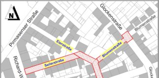 Vollsperrung der Seiler-, Eier- und Blumenstraße
