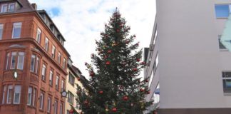 Es weihnachtet in der Innenstadt – Kita-Kinder sorgen für Baumschmuck