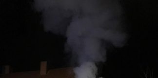 Vorbau einer Doppelhaushälfte in Brand