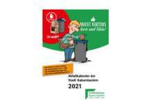 Abfallkalender 2021 nach Weihnachten verteilt