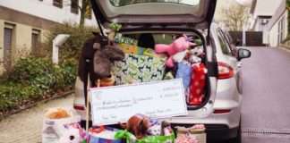 US Army Sergeant Morales Club Rheinland-Pfalz überreicht Kinderklinik gespendete Weihnachtsgeschenke