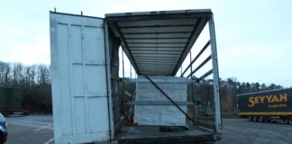 A6, Kaiserslautern, Sattelzug in Schieflage – Weiterfahrt untersagt