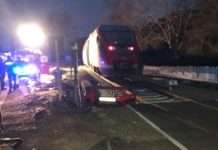 Verkehrsunfall an unbeschranktem Bahnübergang