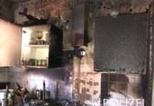 Brand in Doppelhaushälfte